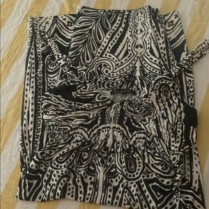 Black and White Patterned Dress